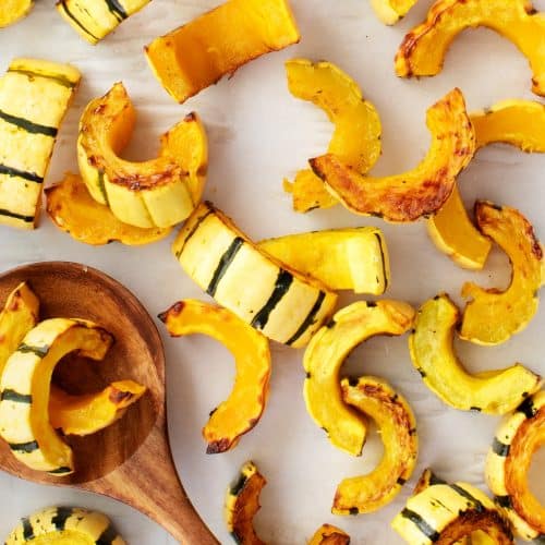 Roasted Delicata Squash with Apples
